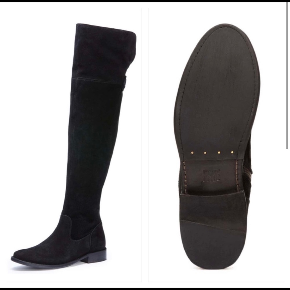Frye Shirley Over The Knee Wide Riding Boots